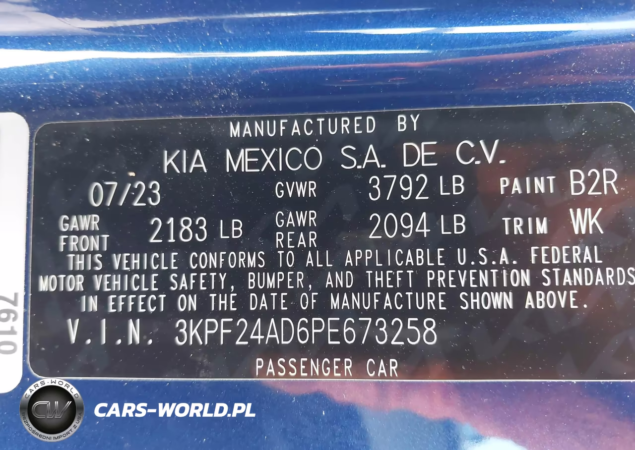 2023 Kia Forte Lxs VIN:3KPF24AD6PE673258 - 9