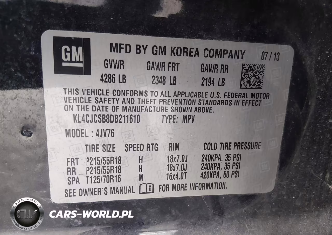 2013 Buick Encore Leather VIN:KL4CJCSB8DB211610 - 9