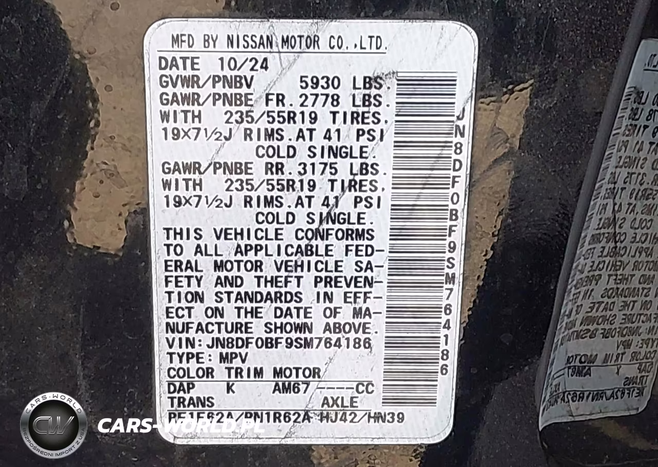 2025 Nissan Ariya Evolve+ VIN:JN8DF0BF9SM764186 - 9
