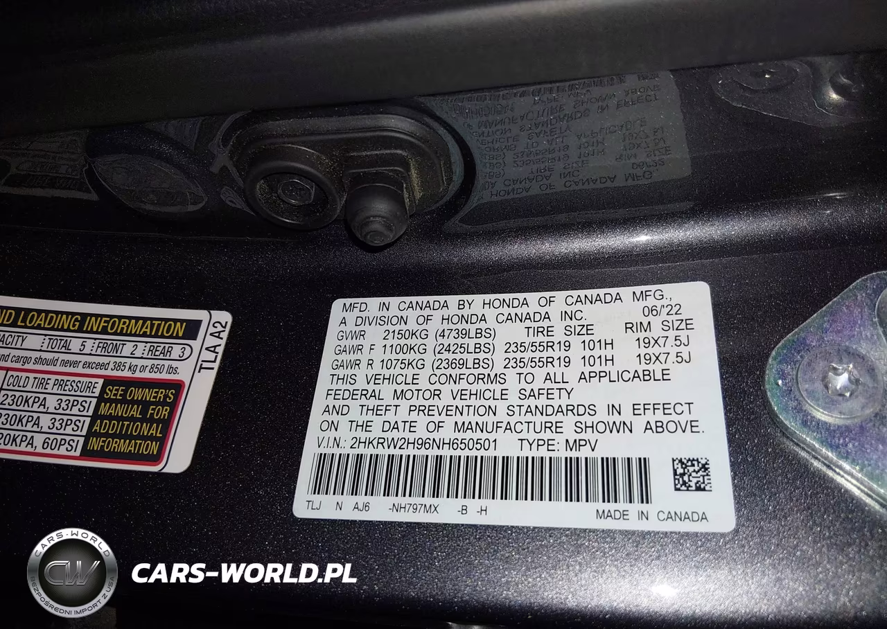 2022 Honda Cr-V Awd Touring VIN:2HKRW2H96NH650501 - 9