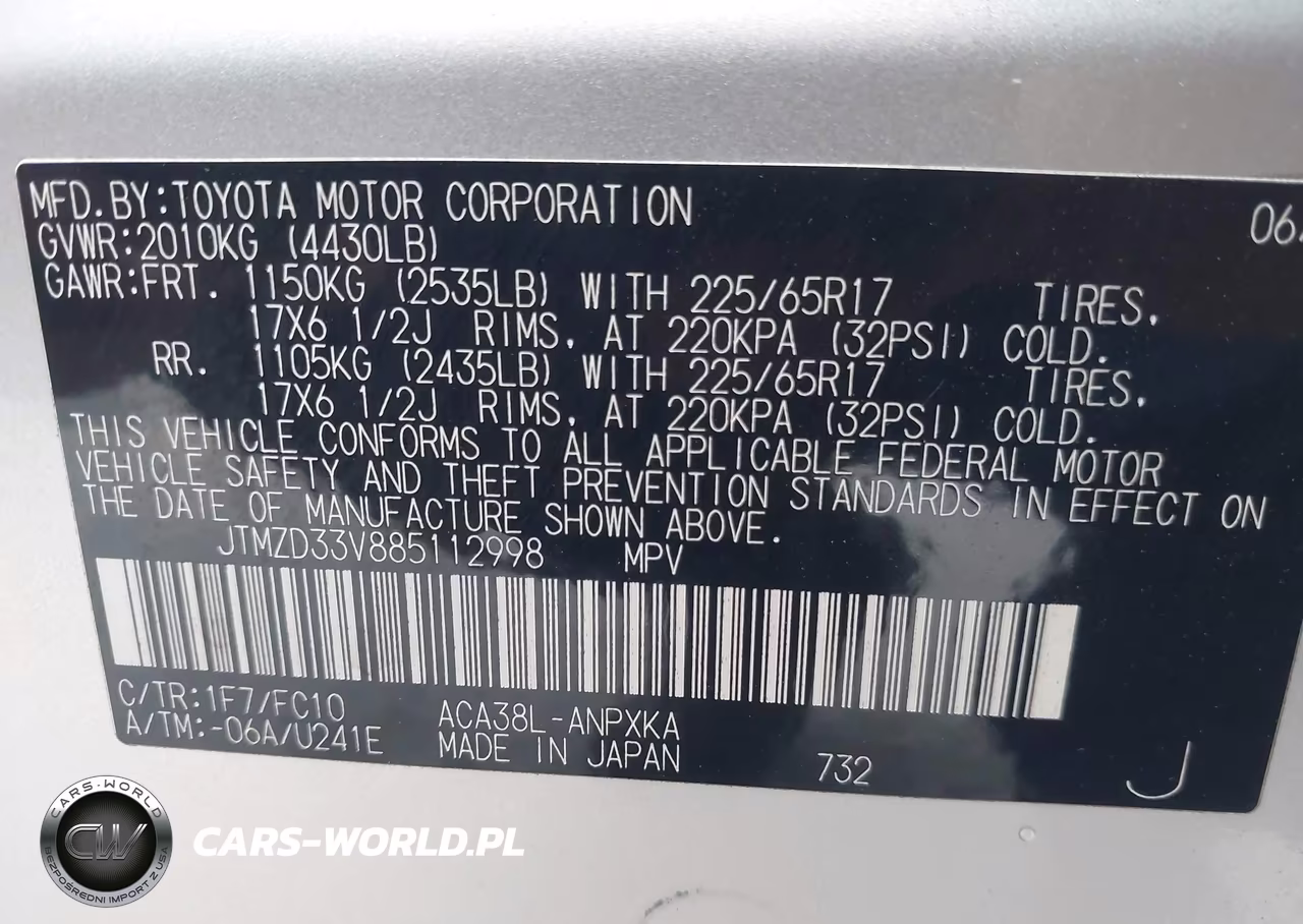 2008 Toyota Rav4 VIN:JTMZD33V885112998 - 9