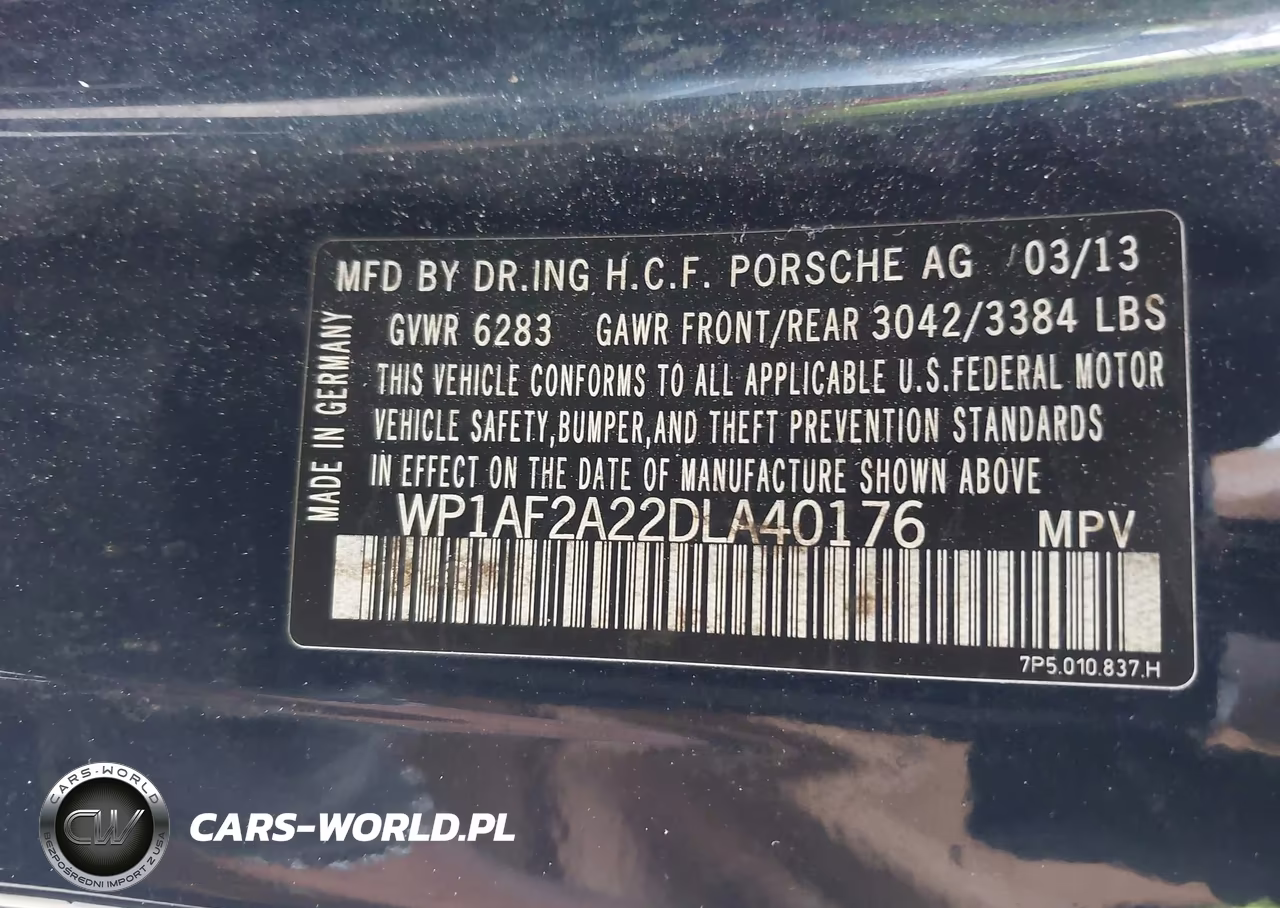 2013 Porsche Cayenne Diesel VIN:WP1AF2A22DLA40176 - 9