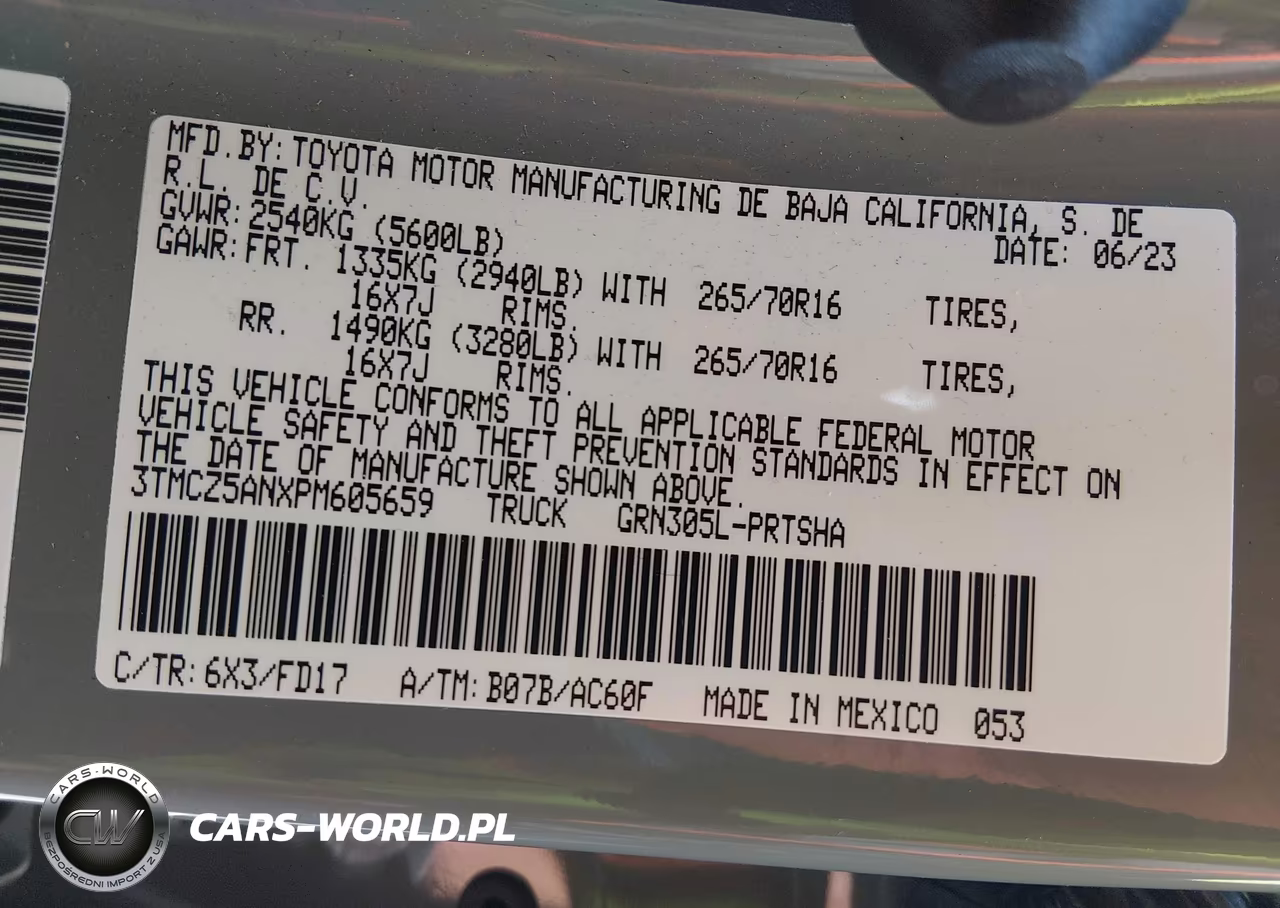 2023 Toyota Tacoma Trd Off Road VIN:3TMCZ5ANXPM605659 - 9
