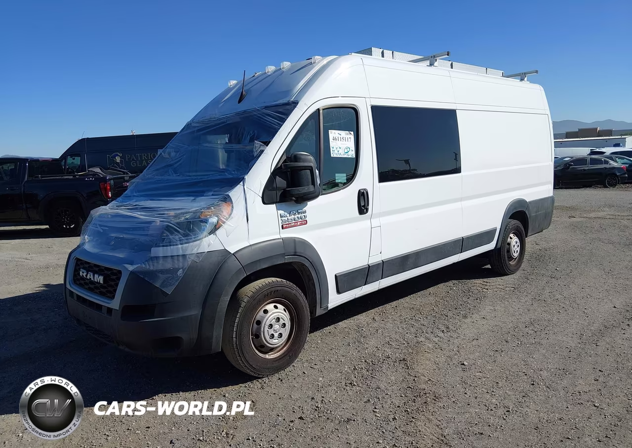 2022 Ram Promaster 3500 Cargo Van High Roof 159 Wb Ext VIN:3C6MRVJG5NE138252 - 2