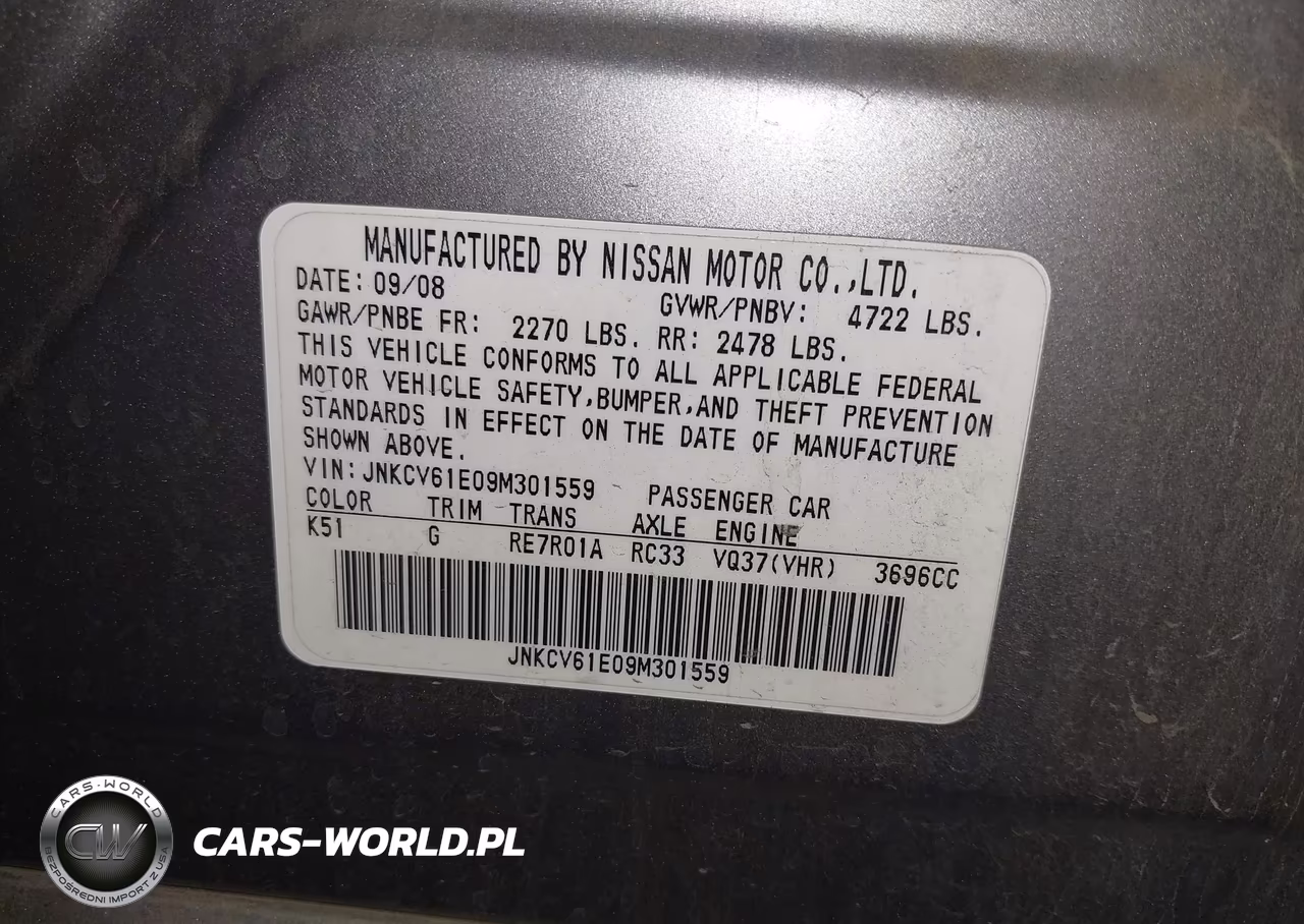 2009 Infiniti G37 Journey VIN:JNKCV61E09M301559 - 9