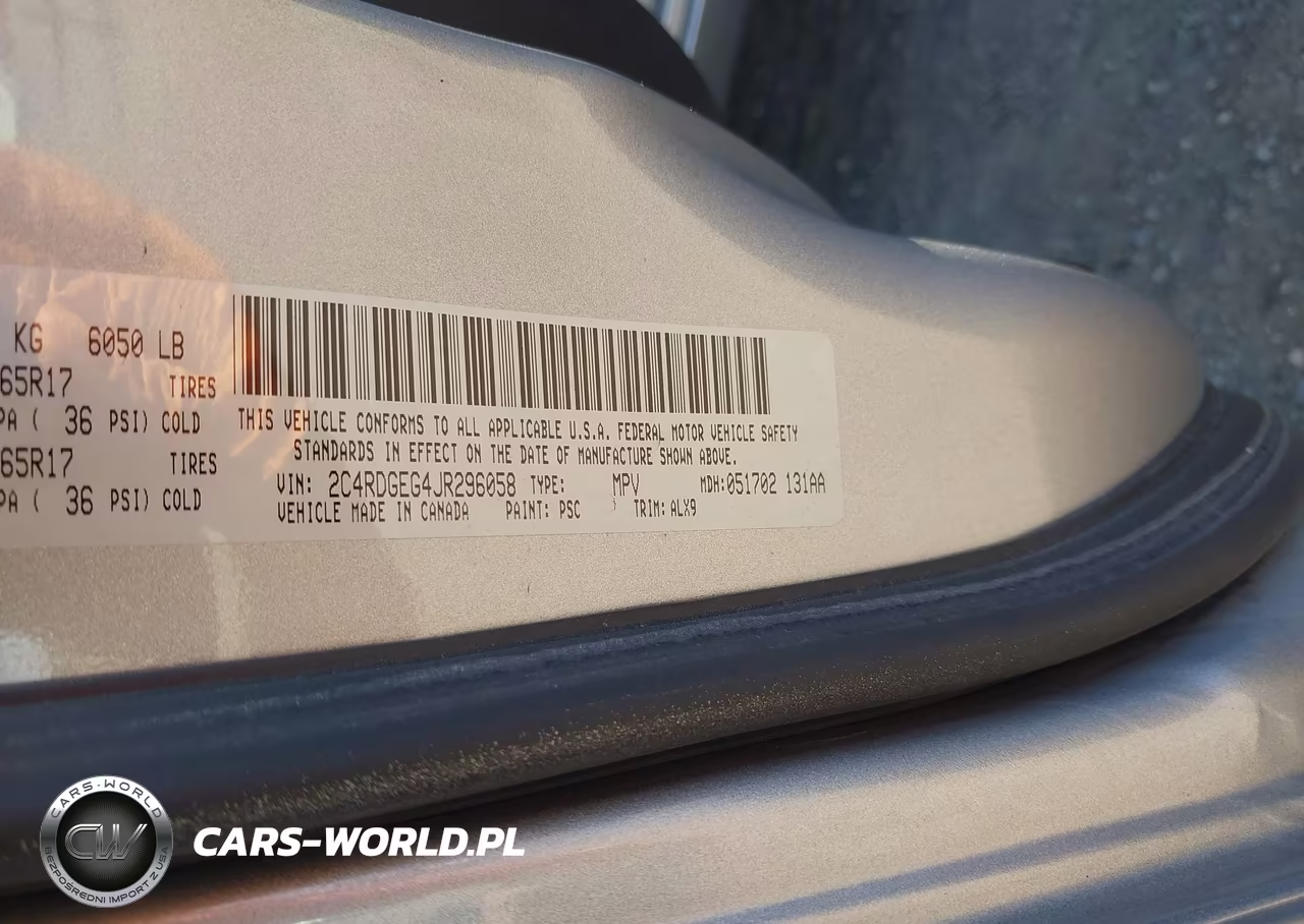2018 Dodge Grand Caravan Gt VIN:2C4RDGEG4JR296058 - 9