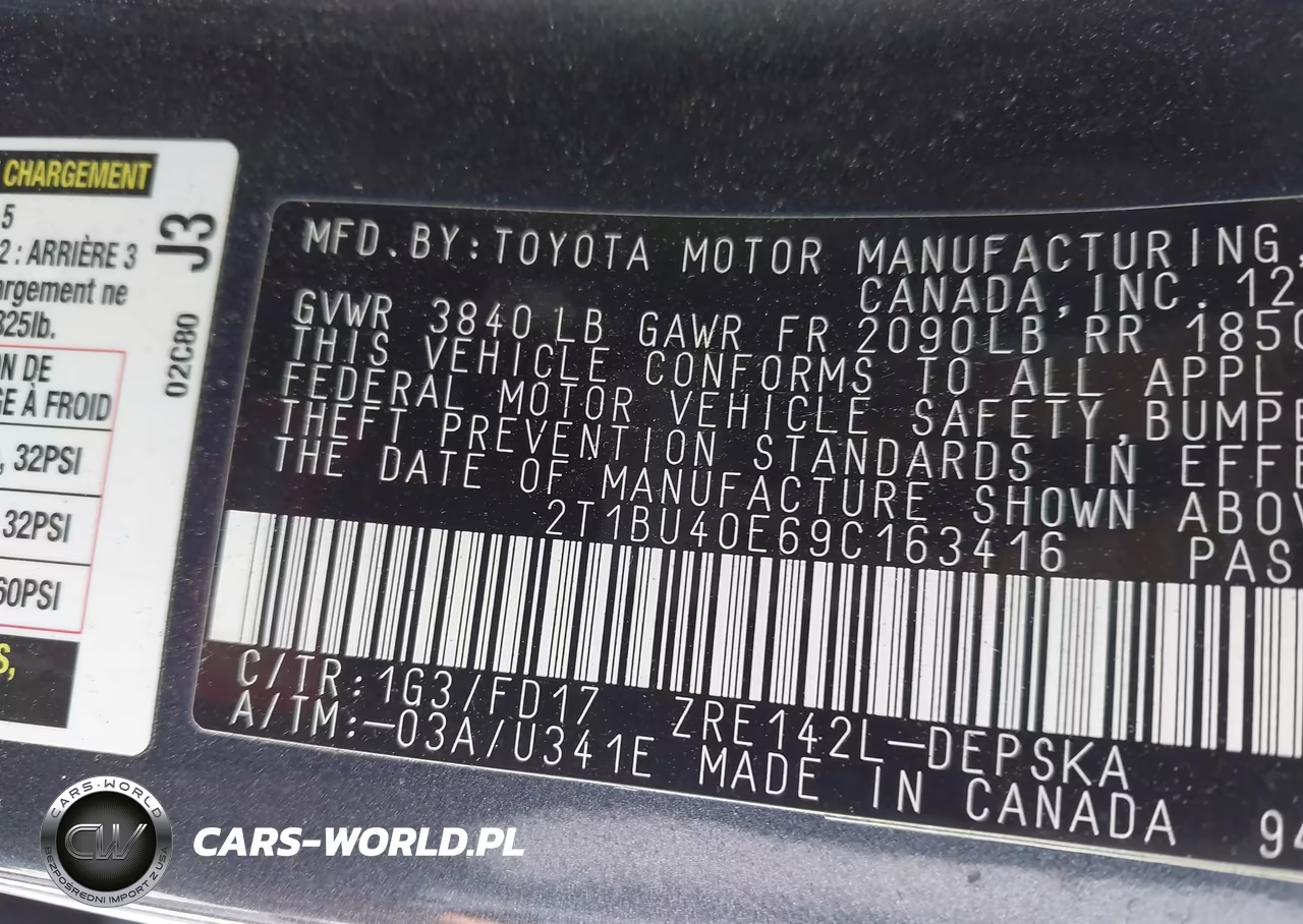 2009 Toyota Corolla S VIN:2T1BU40E69C163416 - 9