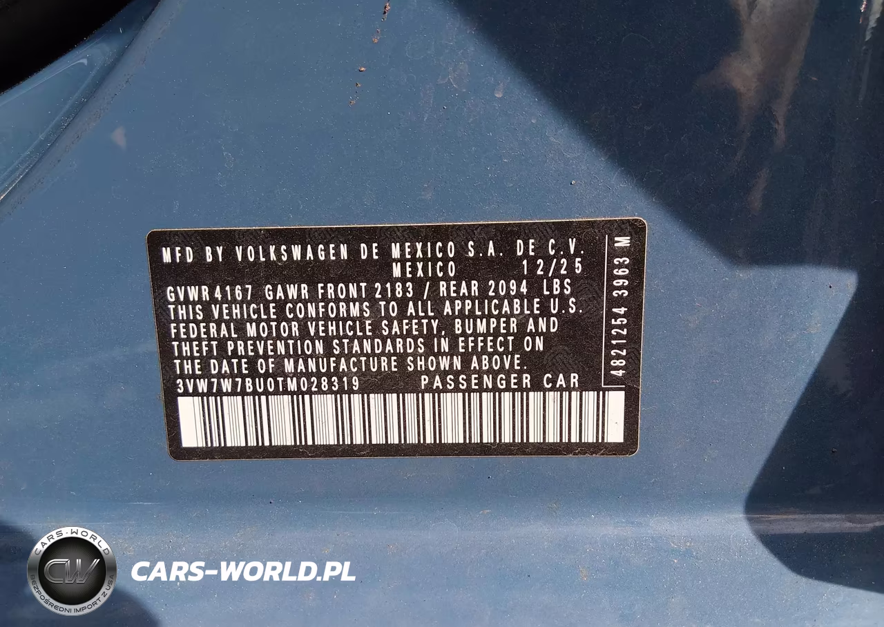 2026 Volkswagen Jetta Se VIN:3VW7W7BU0TM028319 - 9