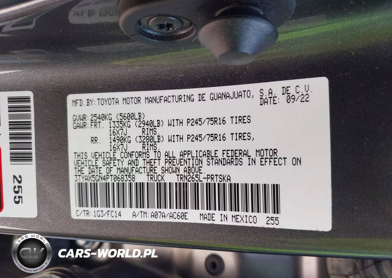 2023 Toyota Tacoma Sr5 VIN:3TYAX5GN4PT068358 - 9
