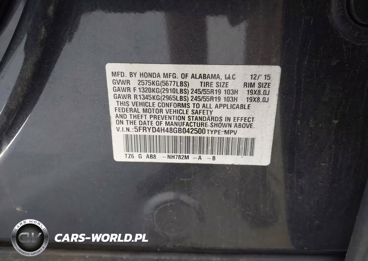 2016 Acura Mdx Technology Acurawatch Plus Packages-Technology Package VIN:5FRYD4H48GB042500 - 9