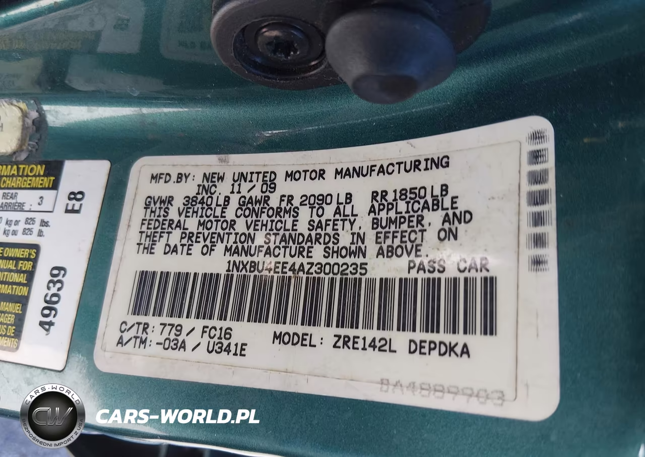 2010 Toyota Corolla Le VIN:1NXBU4EE4AZ300235 - 9