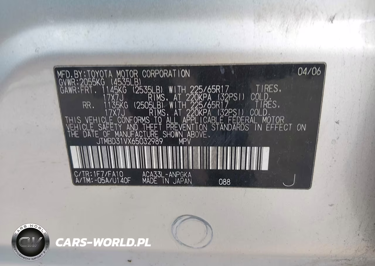 2006 Toyota Rav4 Limited VIN:JTMBD31VX65032989 - 9
