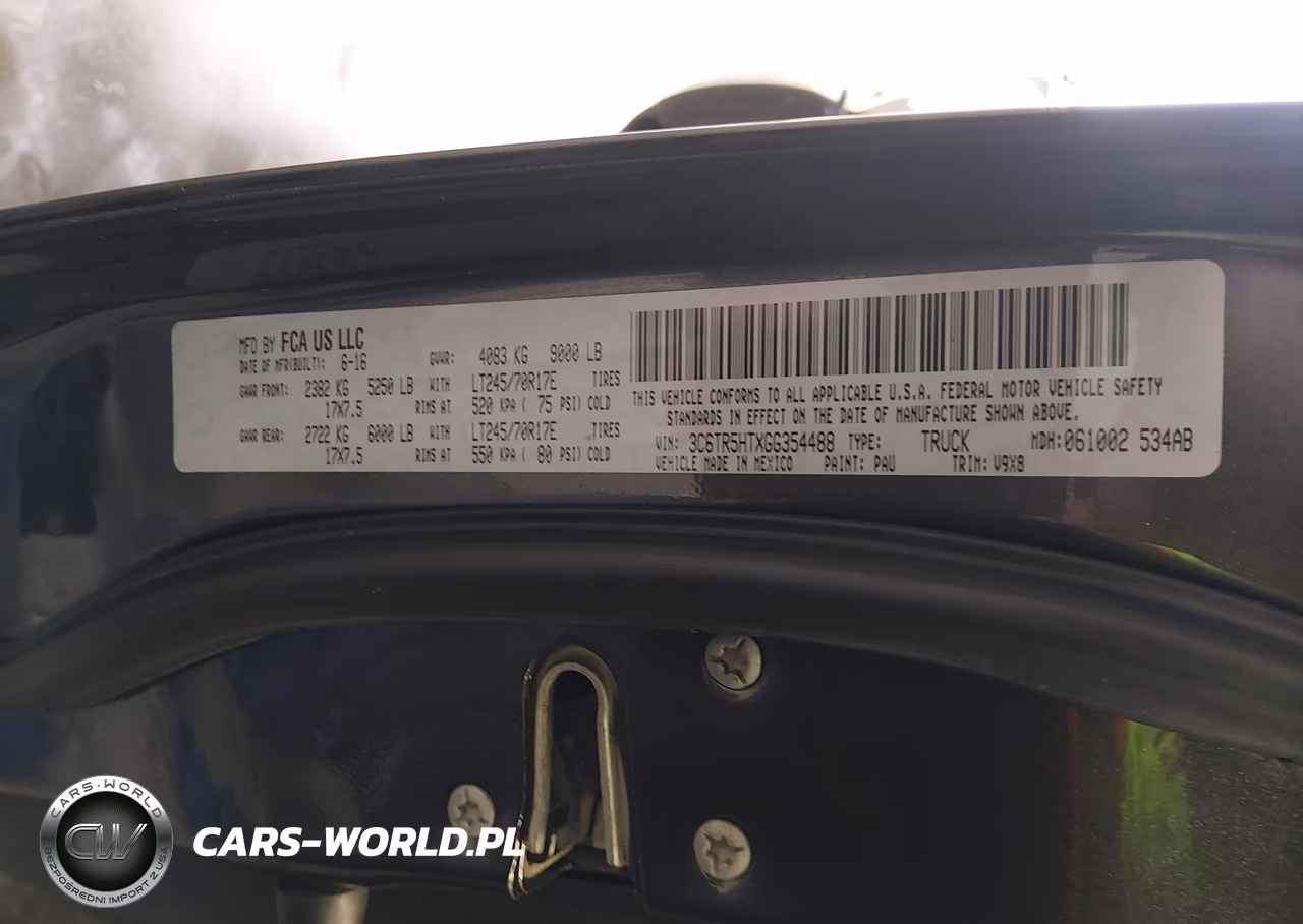 2016 Ram 2500 Tradesman VIN:3C6TR5HTXGG354488 - 9