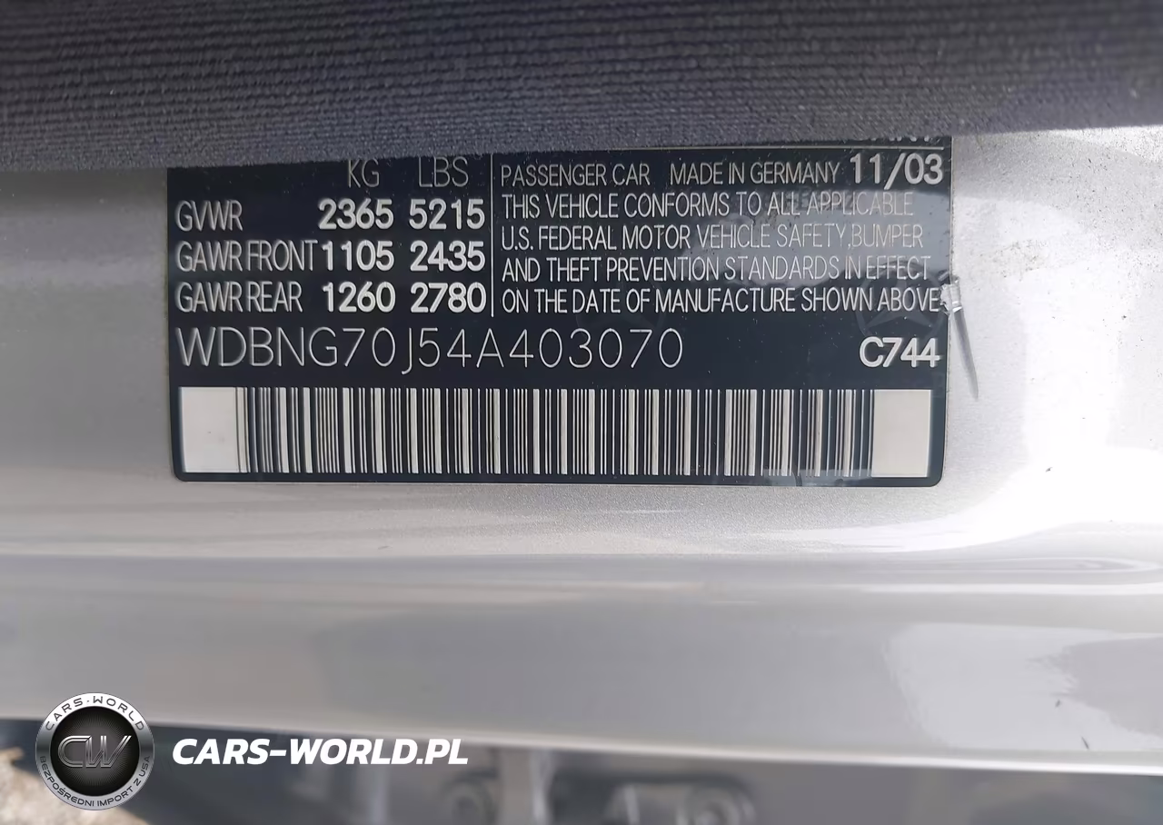 2004 Mercedes-Benz S 430 VIN:WDBNG70J54A403070 - 9