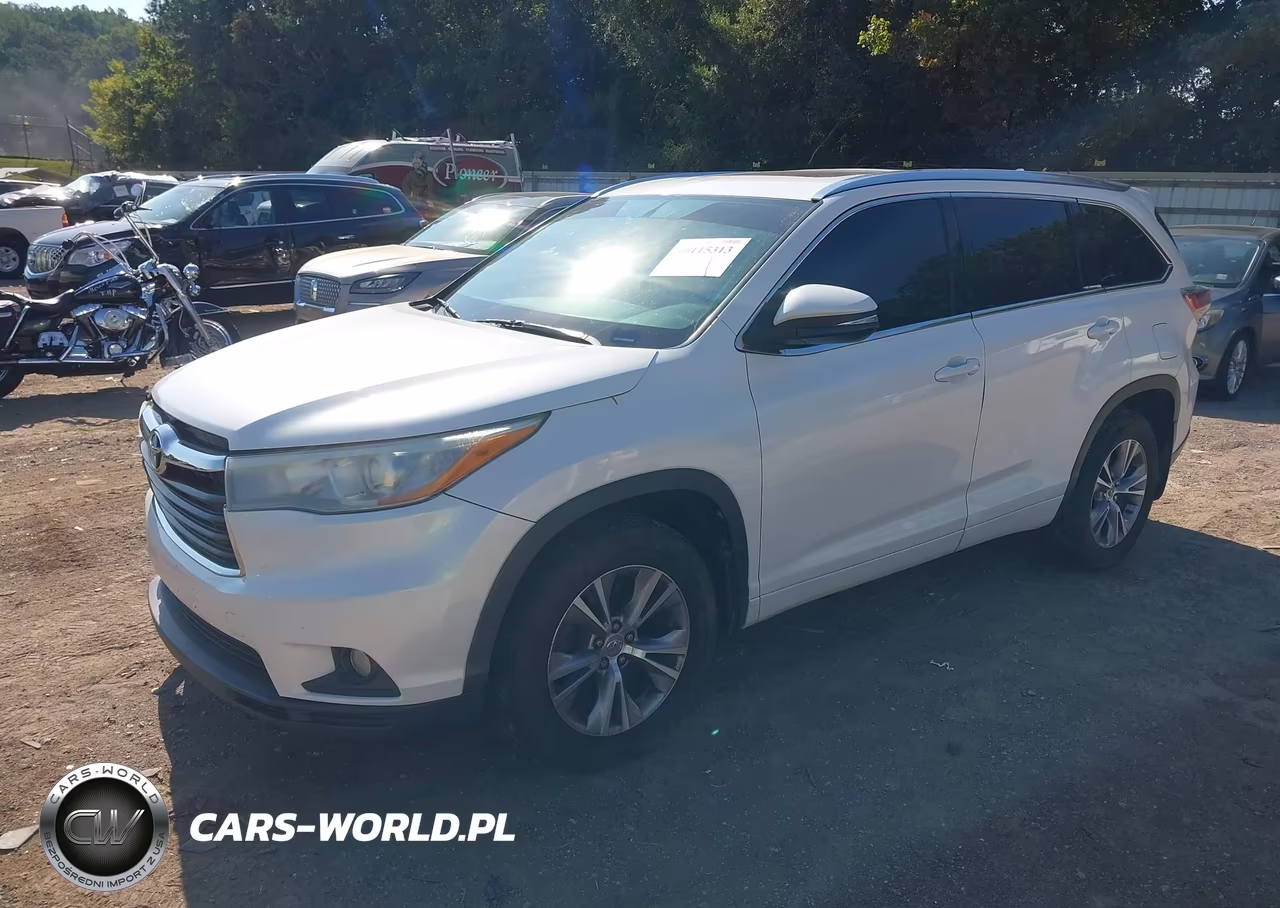 2015 Toyota Highlander Xle V6 VIN:5TDJKRFH3FS142817 - 2