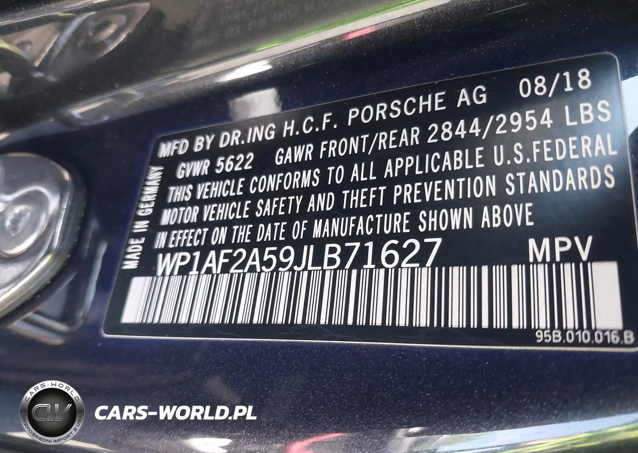 2018 Porsche Macan Turbo VIN:WP1AF2A59JLB71627 - 9