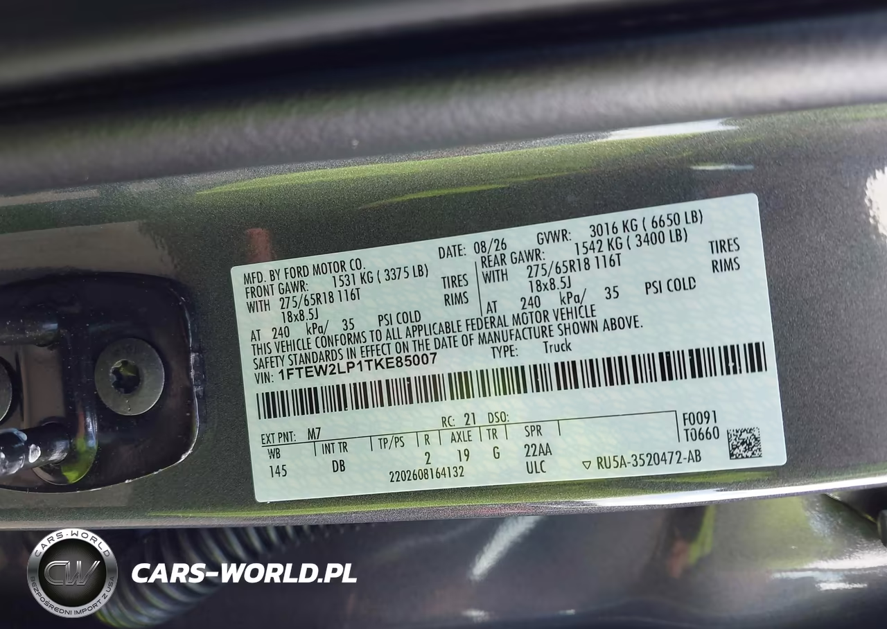 2026 Ford F-150 Stx VIN:1FTEW2LP1TKE85007 - 9