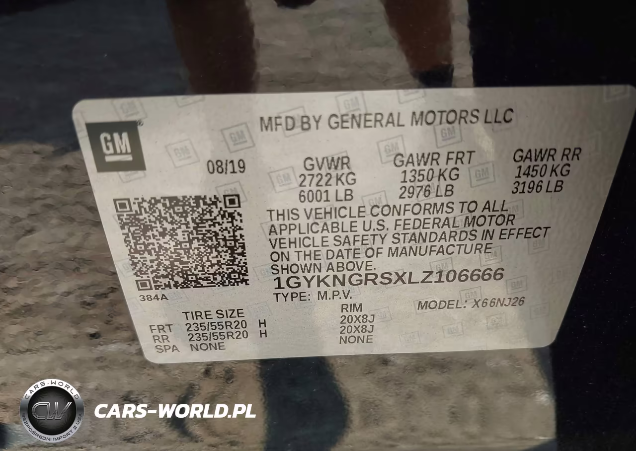 2020 Cadillac Xt5 Awd Sport VIN:1GYKNGRSXLZ106666 - 9