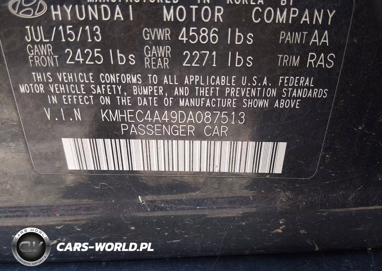 2013 Hyundai Sonata Hybrid Limited VIN:KMHEC4A49DA087513 - 9