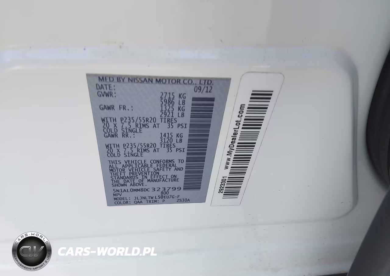 2013 Infiniti Jx35 VIN:5N1AL0MM8DC323799 - 9