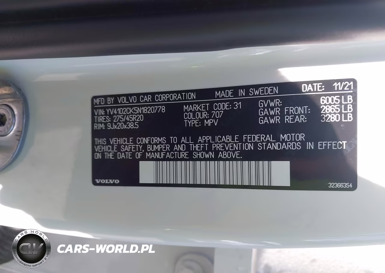 2022 Volvo Xc90 T5 Momentum 7 Passenger VIN:YV4102CK5N1820778 - 9
