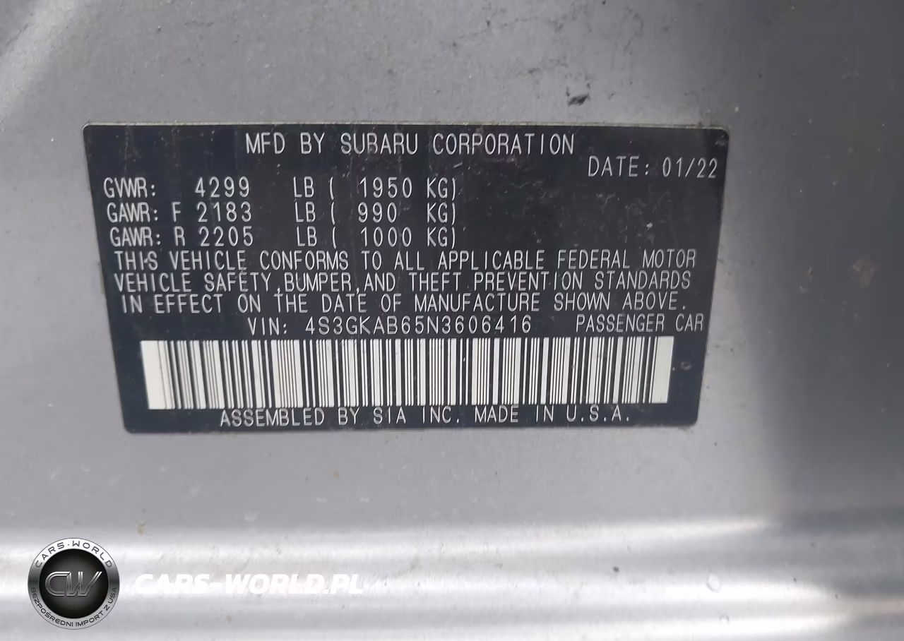 2022 Subaru Impreza Base VIN:4S3GKAB65N3606416 - 9