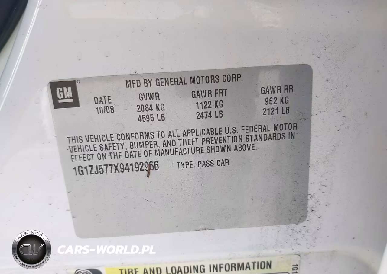2009 Chevrolet Malibu Lt VIN:1G1ZJ577X94192966 - 9