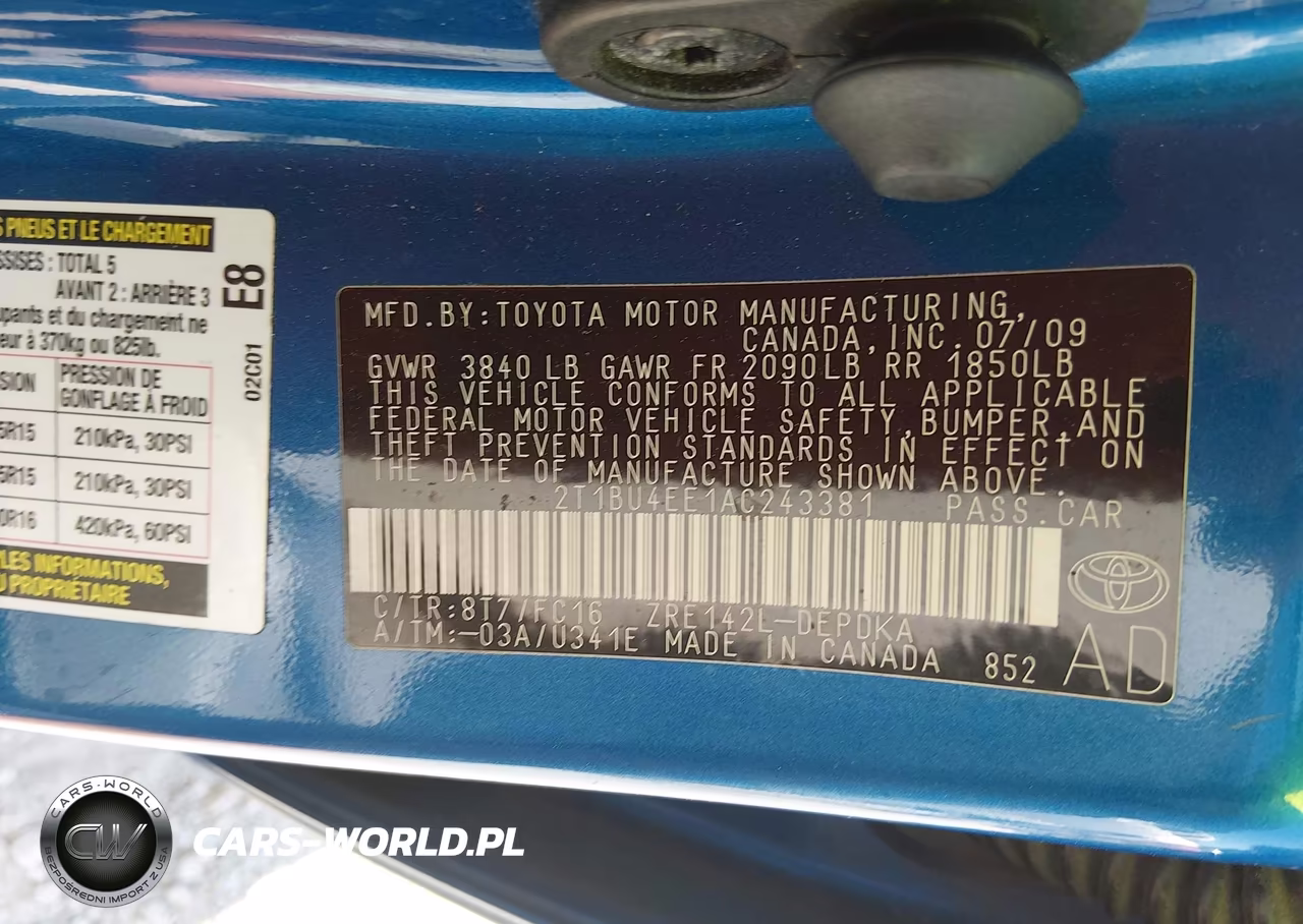 2010 Toyota Corolla Le VIN:2T1BU4EE1AC243381 - 9