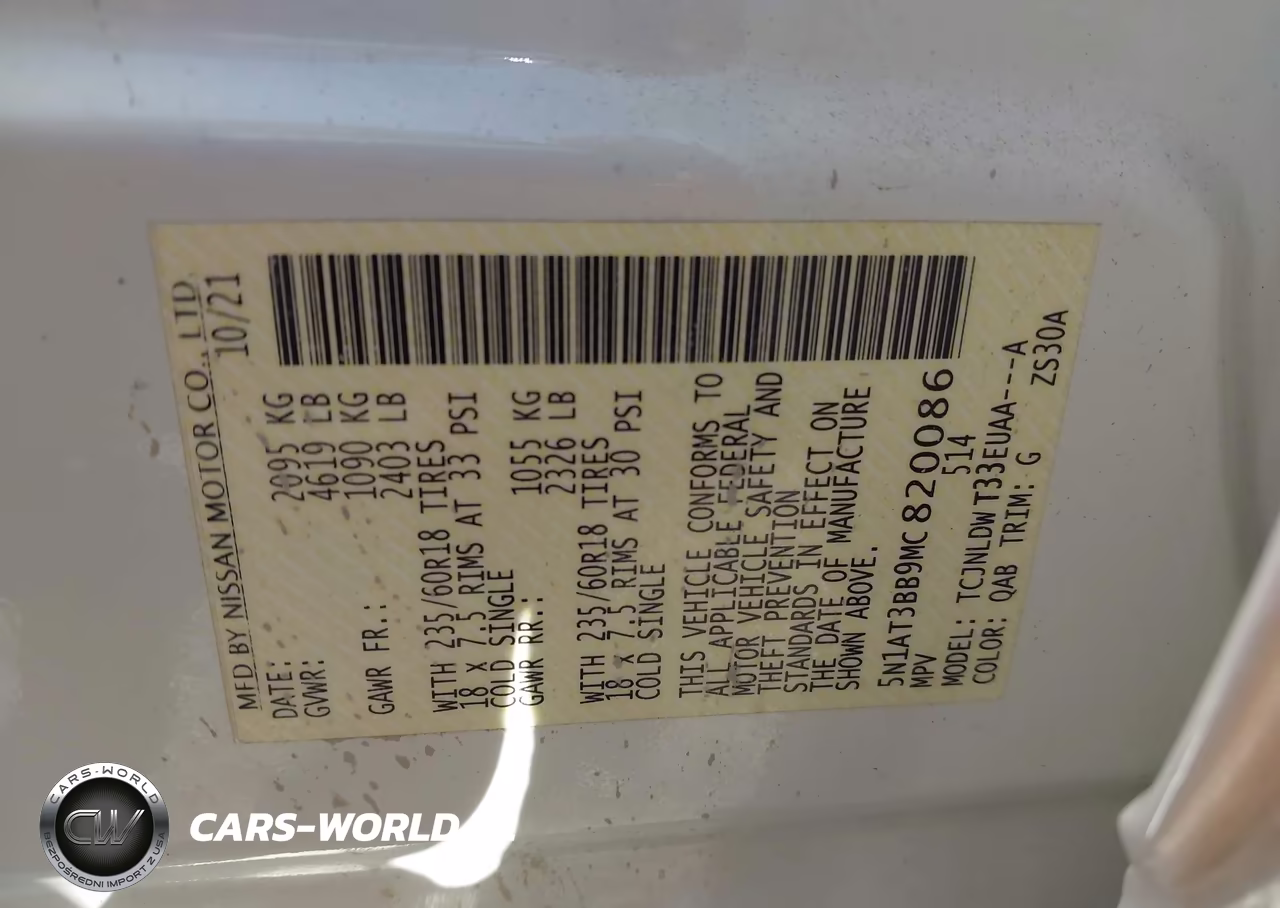 2021 Nissan Rogue Sv Intelligent Awd VIN:5N1AT3BB9MC820086 - 9