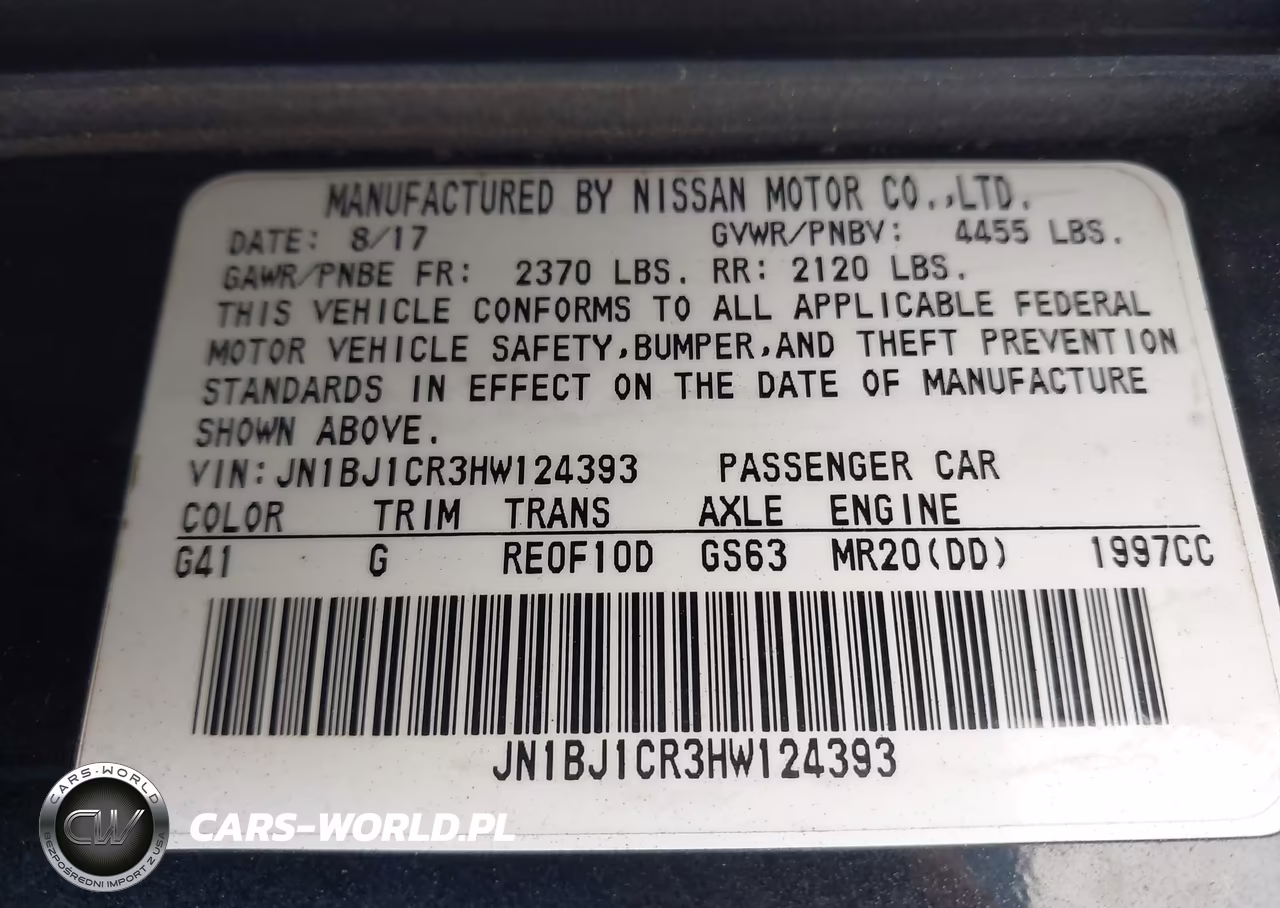 2017 Nissan Rogue Sport S VIN:JN1BJ1CR3HW124393 - 9