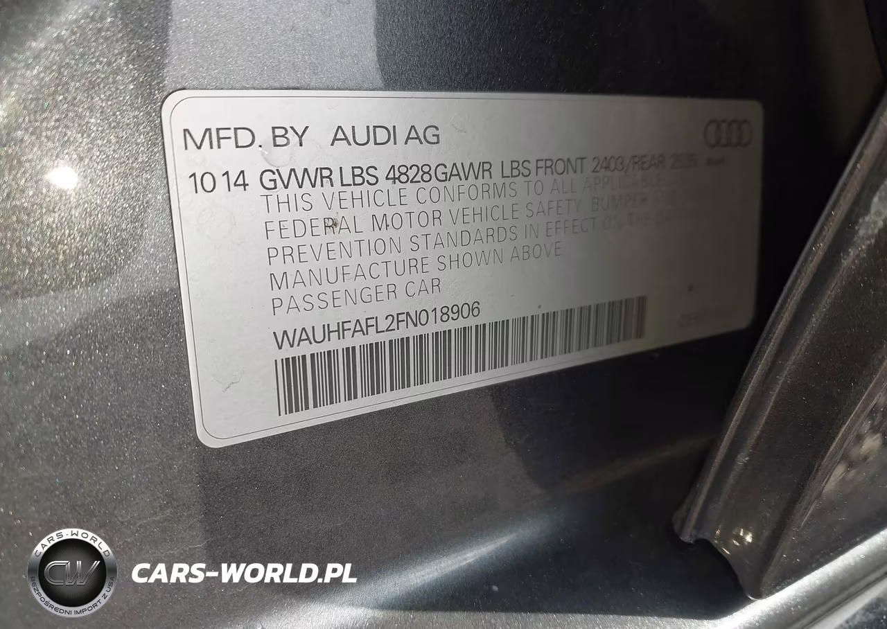 2015 Audi A4 2.0T Premium VIN:WAUHFAFL2FN018906 - 9