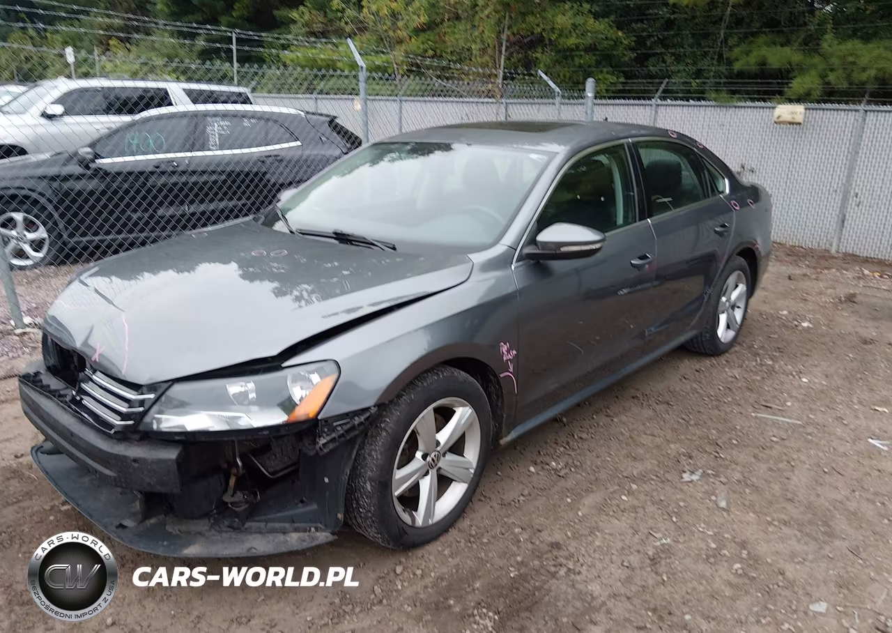 2012 Volkswagen Passat 2.5L Se VIN:1VWBH7A35CC037807 - 2