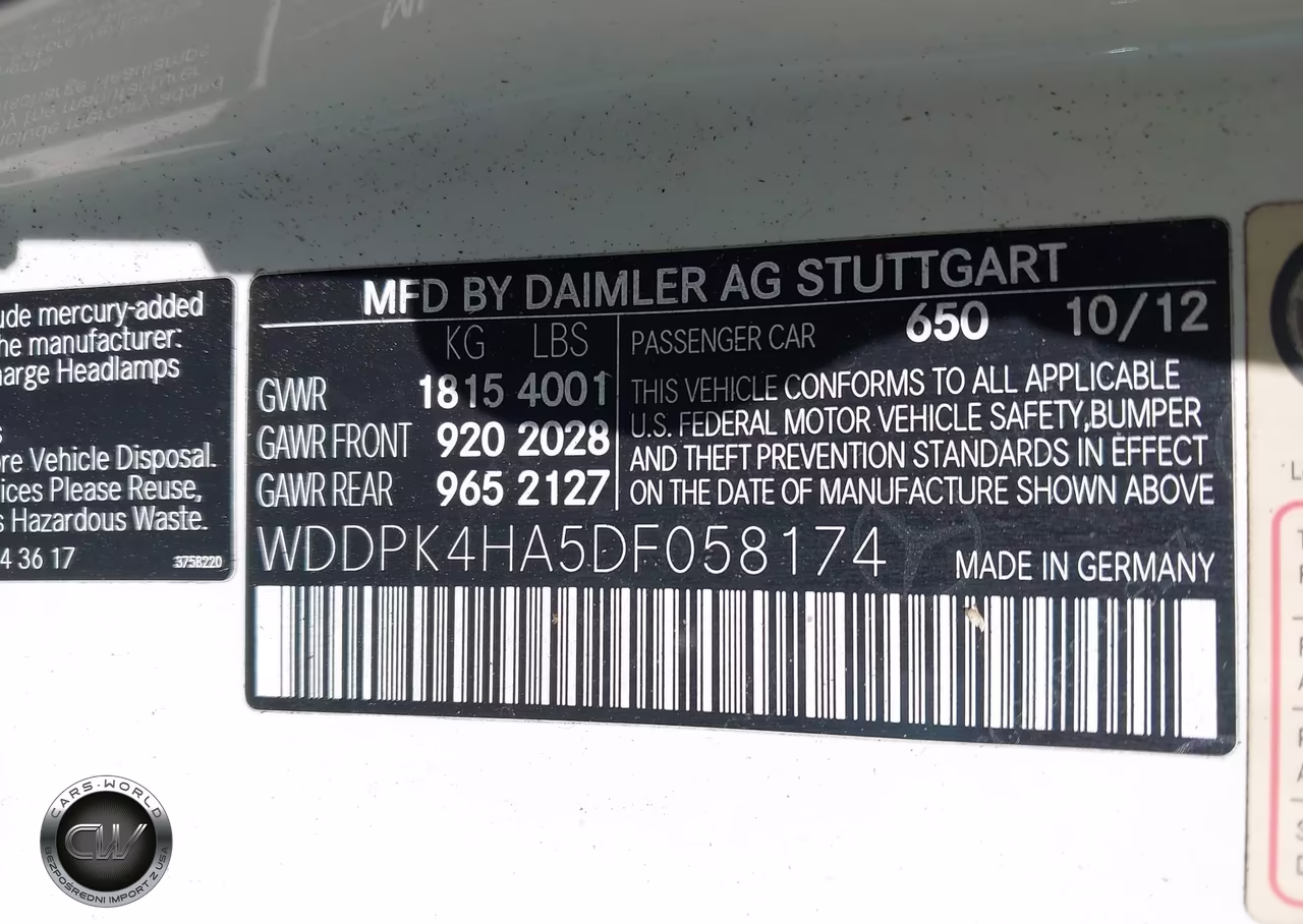 2013 Mercedes-Benz Slk 250 VIN:WDDPK4HA5DF058174 - 9