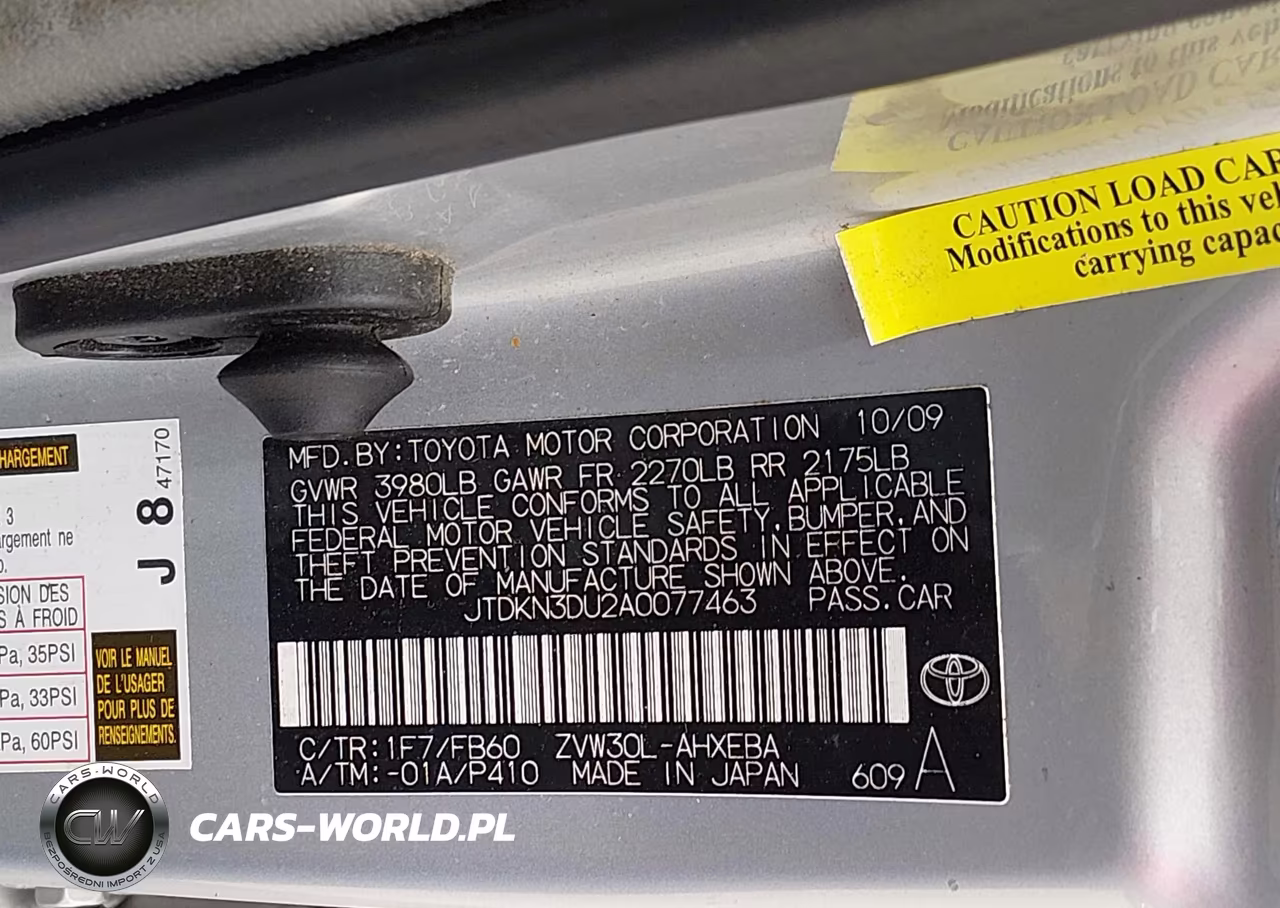 2010 Toyota Prius Ii VIN:JTDKN3DU2A0077463 - 9