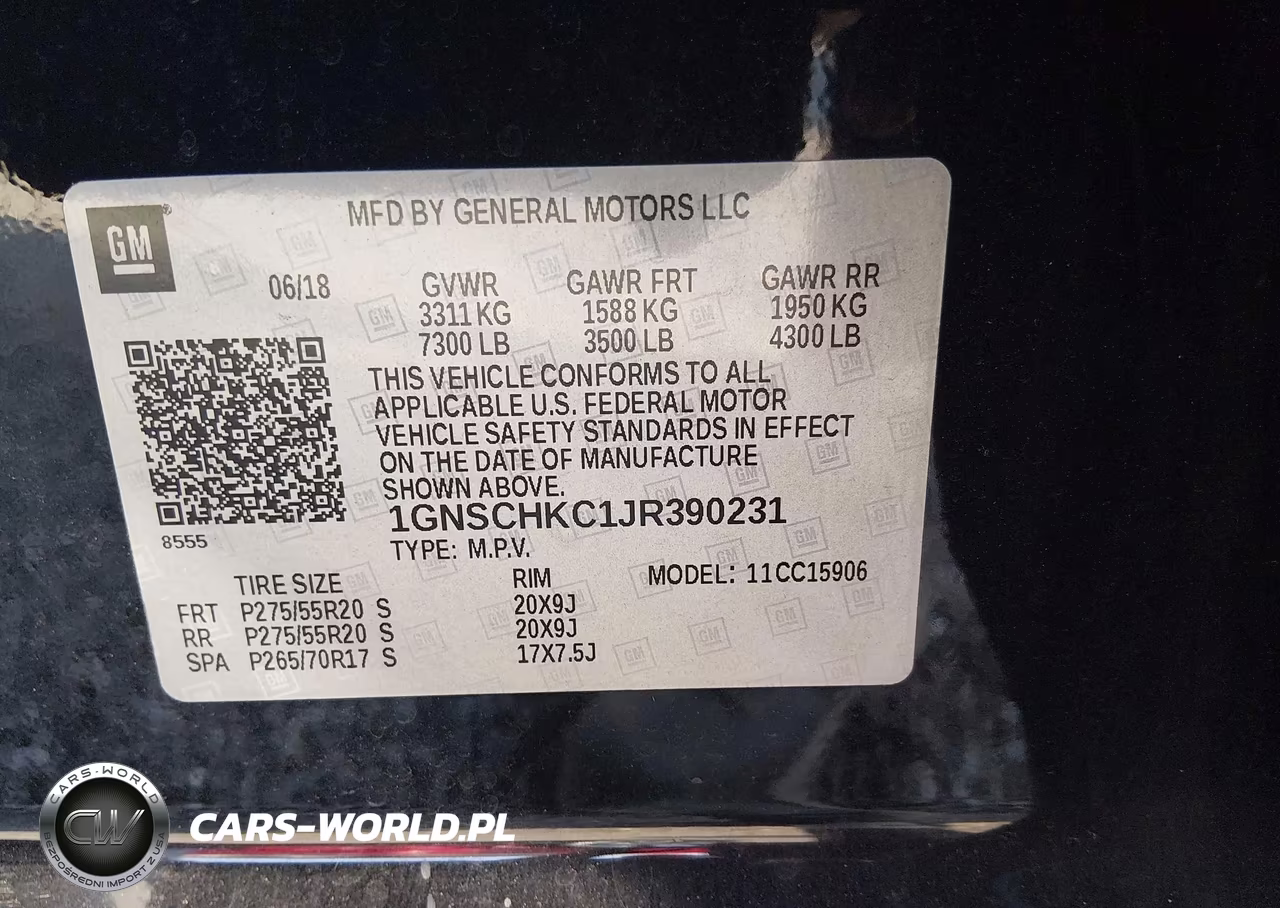2018 Chevrolet Suburban Lt VIN:1GNSCHKC1JR390231 - 9