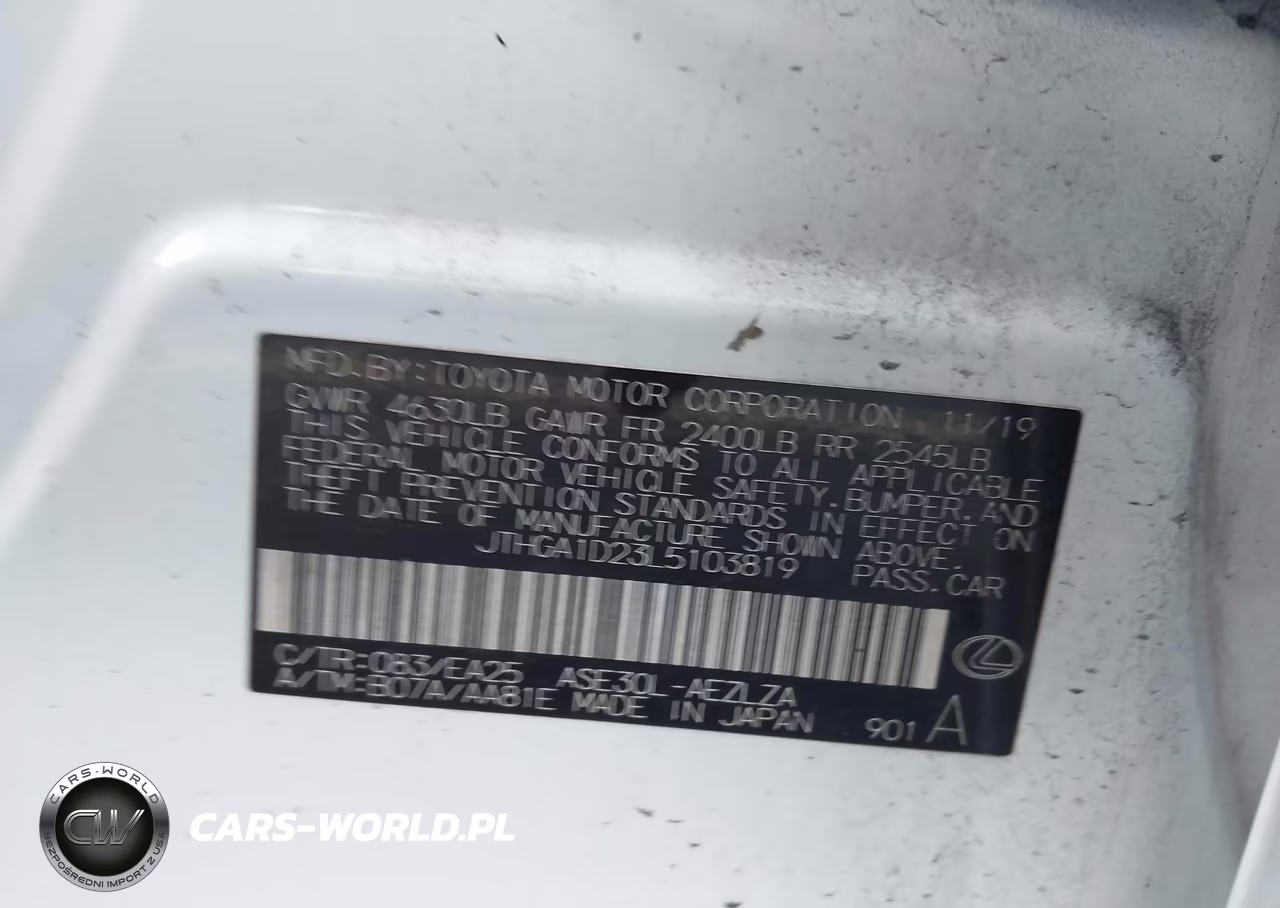 2020 Lexus Is 300 VIN:JTHGA1D23L5103819 - 9