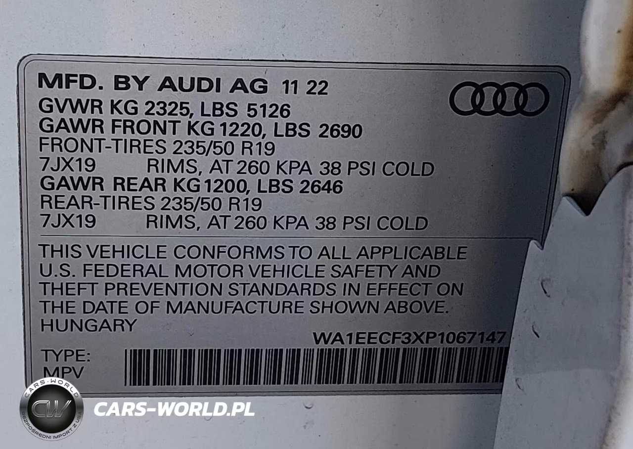 2023 Audi Q3 Premium Plus 45 Tfsi S Line Quattro Tiptronic VIN:WA1EECF3XP1067147 - 9