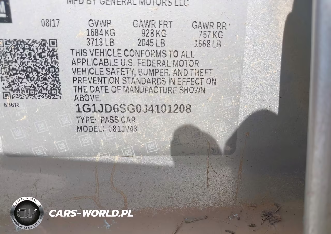 2018 Chevrolet Sonic Lt Auto VIN:1G1JD6SG0J4101208 - 9