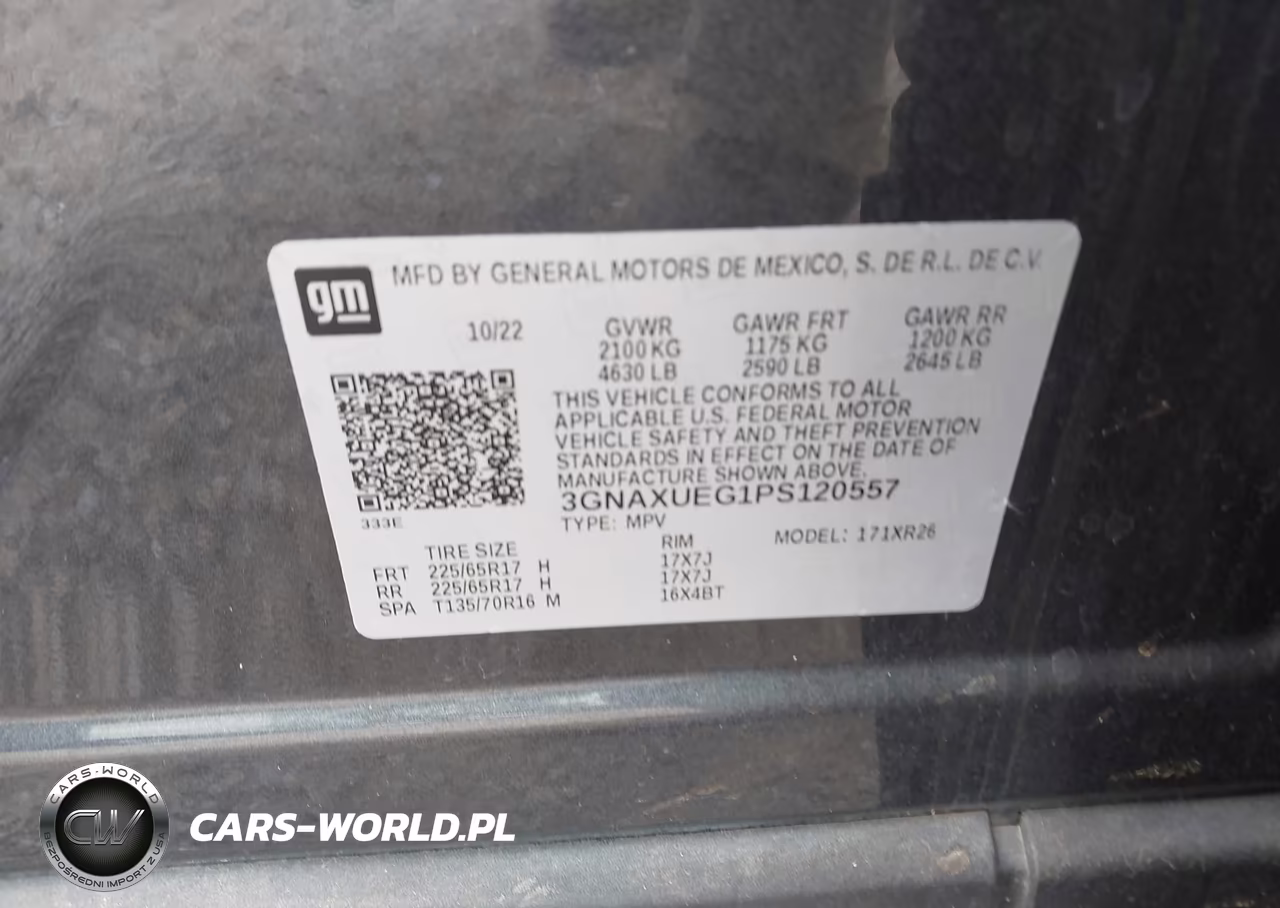 2023 Chevrolet Equinox Awd Lt VIN:3GNAXUEG1PS120557 - 9
