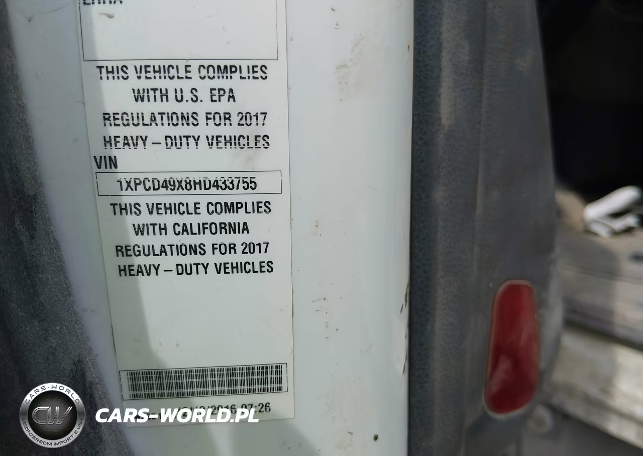 2017 Peterbilt 567 VIN:1XPCD49X8HD433755 - 8