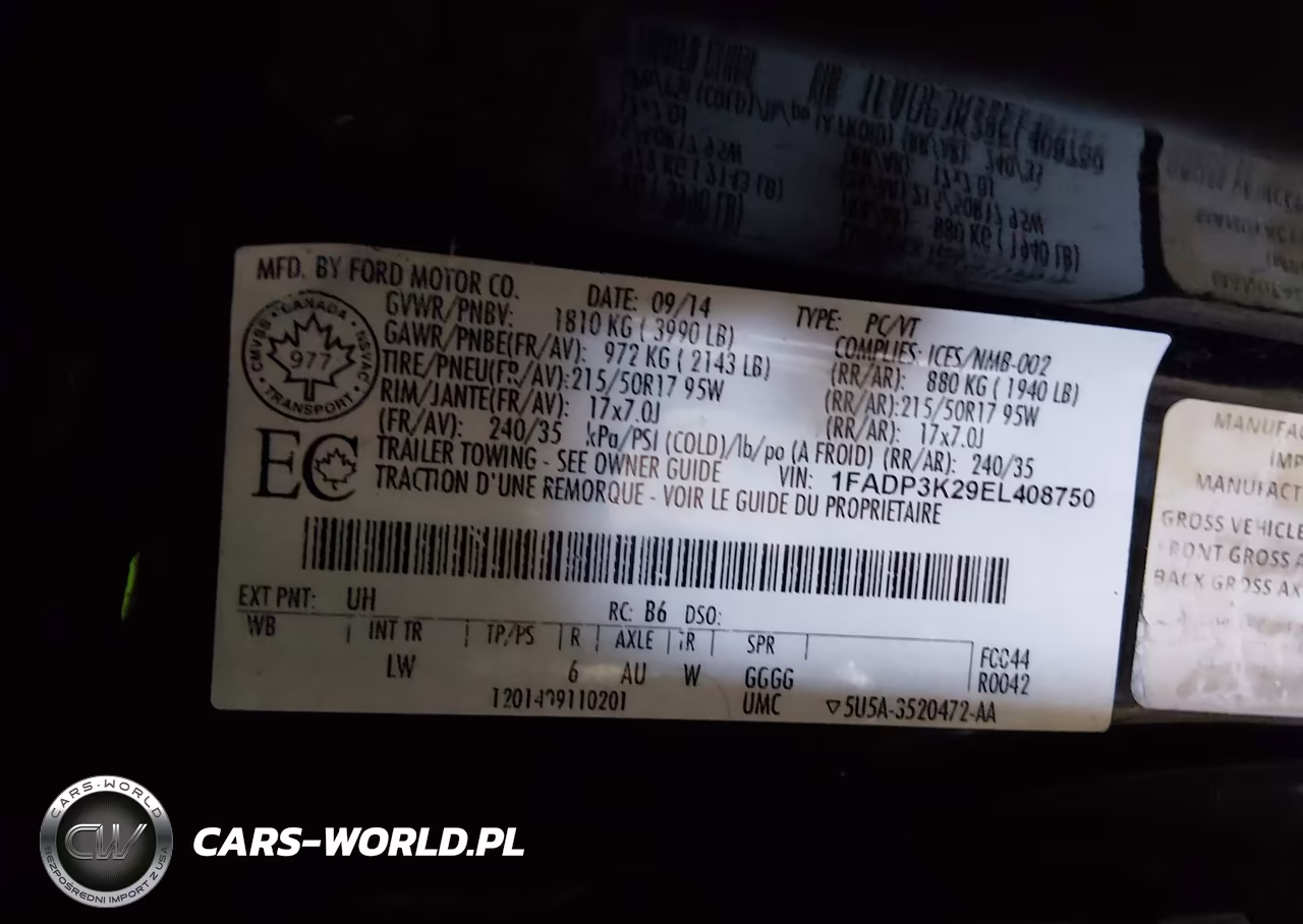 2014 Ford Focus Se VIN:1FADP3K29EL408750 - 9