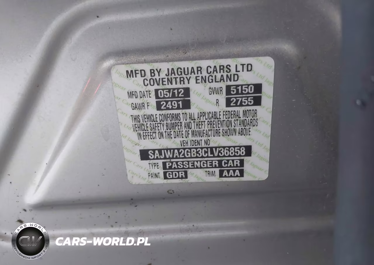 2012 Jaguar Xj Xjl Portfolio VIN:SAJWA2GB3CLV36858 - 9