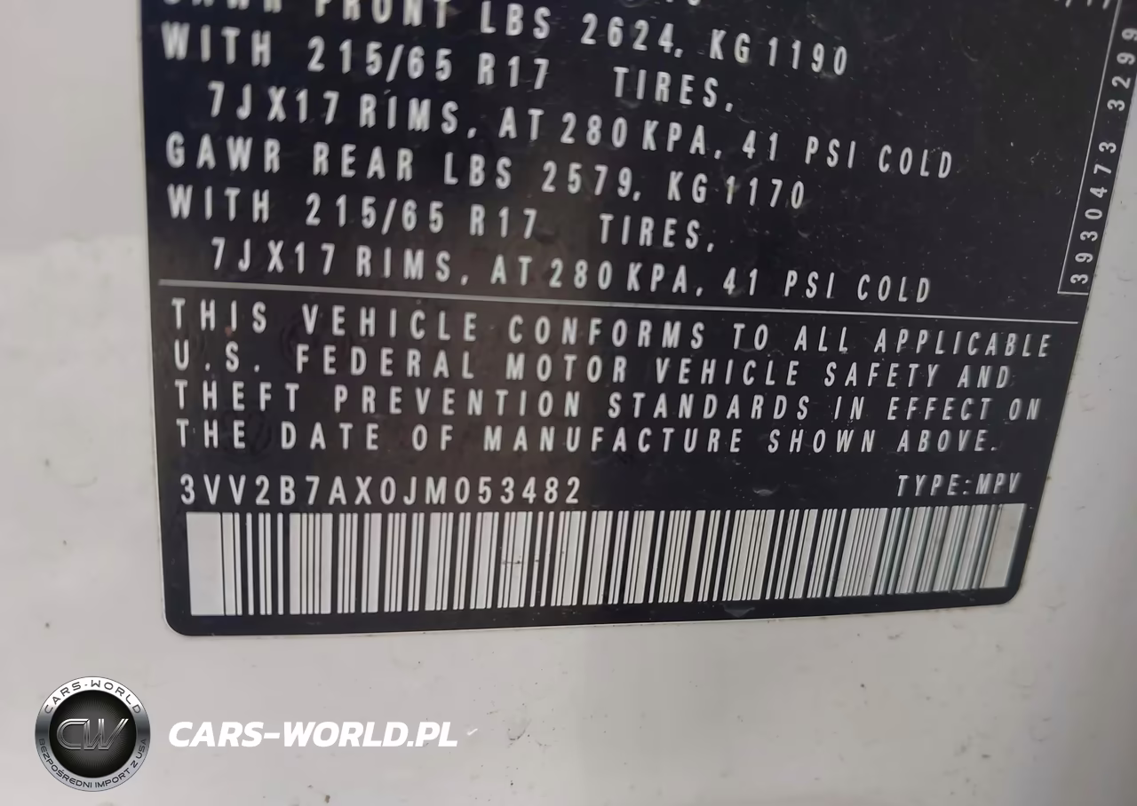 2018 Volkswagen Tiguan 2.0T Se-2.0T Sel VIN:3VV2B7AX0JM053482 - 9