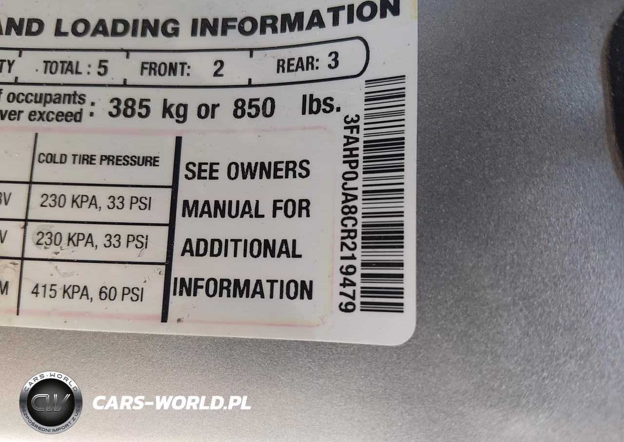 2012 Ford Fusion Sel VIN:3FAHP0JA8CR219479 - 9