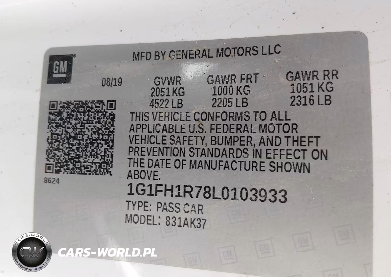 2020 Chevrolet Camaro Rwd 2Ss VIN:1G1FH1R78L0103933 - 9