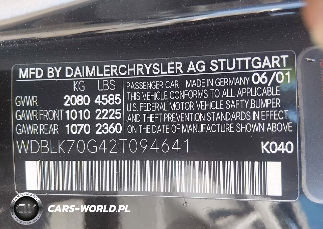 2002 Mercedes-Benz Clk 430 VIN:WDBLK70G42T094641 - 9