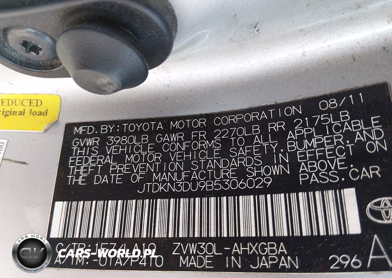 2011 Toyota Prius Five VIN:JTDKN3DU9B5306029 - 9