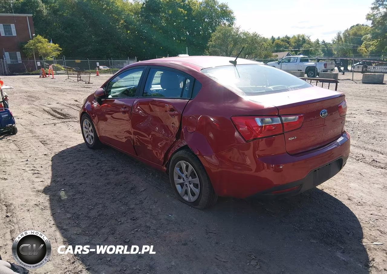 2013 Kia Rio Lx VIN:KNADM4A36D6276706 - 3