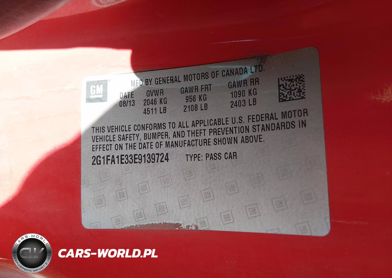 2014 Chevrolet Camaro 2Ls VIN:2G1FA1E33E9139724 - 9