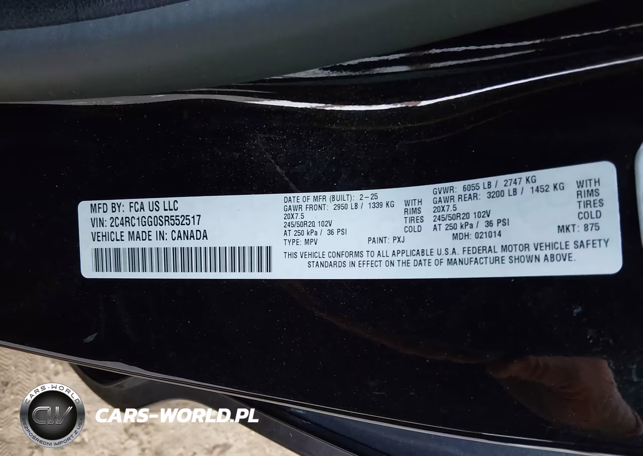 2025 Chrysler Pacifica Limited VIN:2C4RC1GG0SR552517 - 9